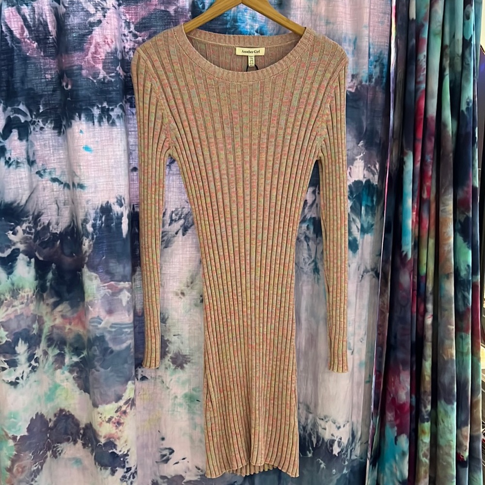 NWOT Multicolor long sleeve dress - Another Girl